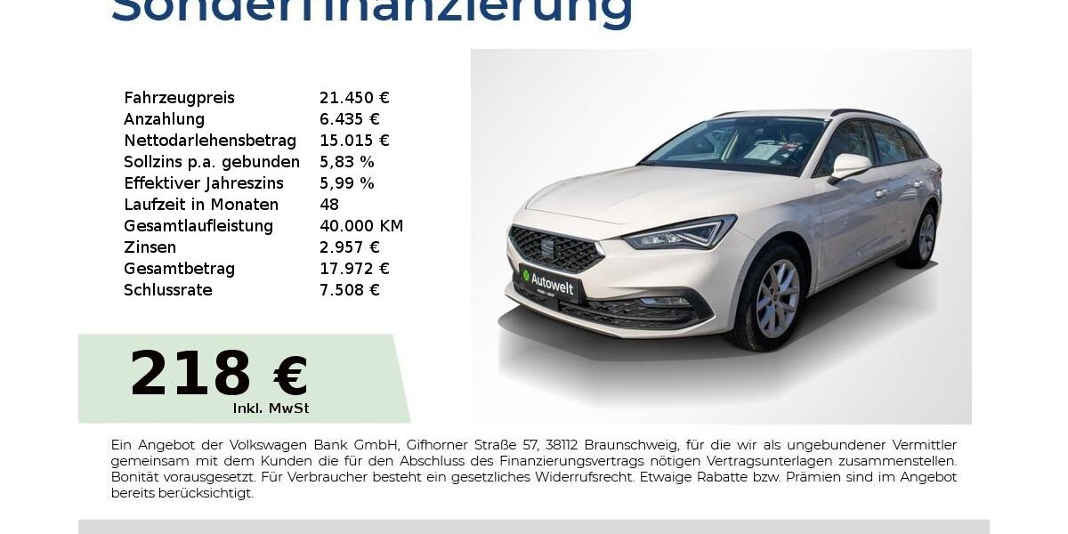 Seat Leon 57.350 km 20.640 &euro; Nürnberg 90431