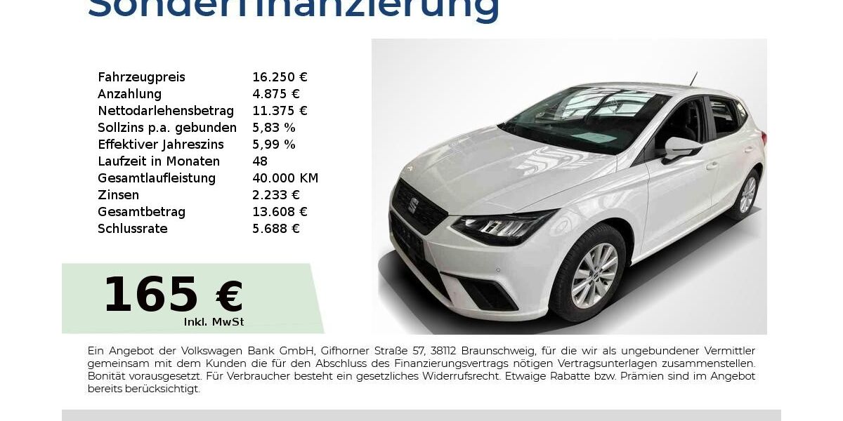 Seat Ibiza 36.350 km 16.250 &euro; Nürnberg 90431