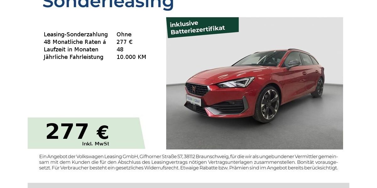 Cupra Leon 55.100 km 23.480 &euro; Fürth 90763