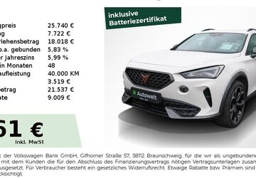 Cupra Formentor 54.350 km 25.740 &euro; Nürnberg 90431