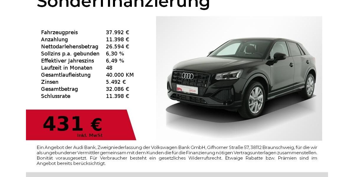 Audi Q2 7.700 km 34.980 &euro; Nürnberg 90411