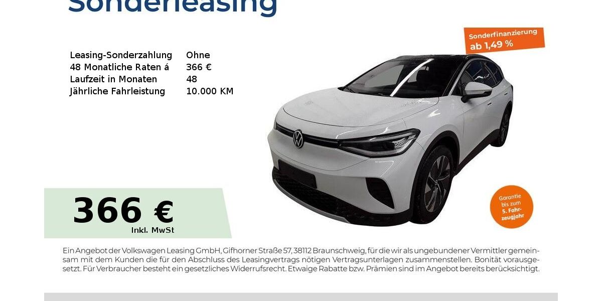 VW ID.4 6.150 km 36.440 &euro; Forchheim 91301