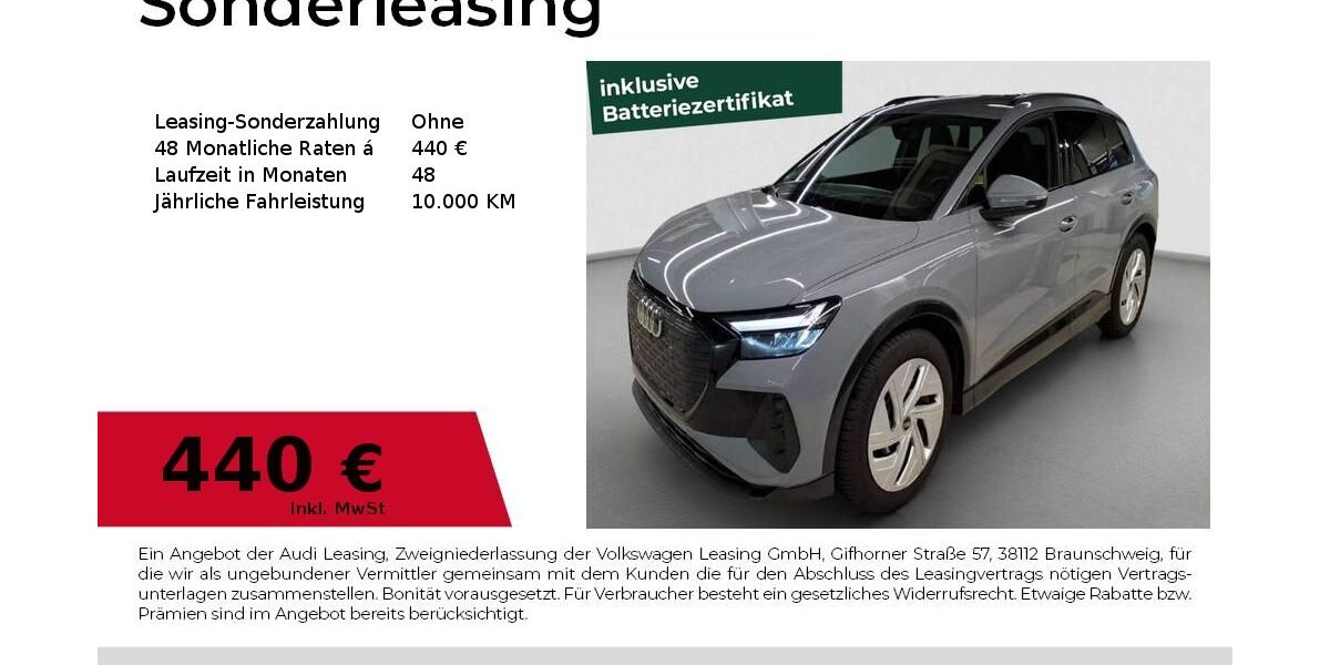 Audi Q4 6.912 km 42.980 &euro; Fürth 90763