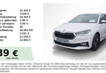 Skoda Fabia 4.350 km 22.403 &euro; Lauf an der Pegnitz 91207
