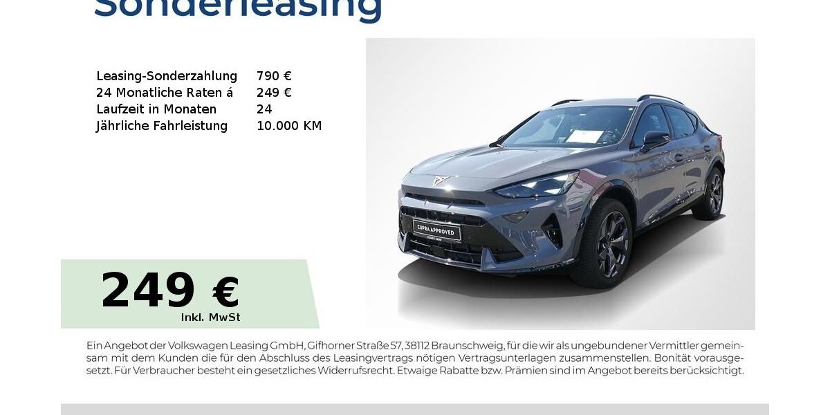 Cupra Formentor 25.750 km 34.150 &euro; Lauf an der Pegnitz 91207