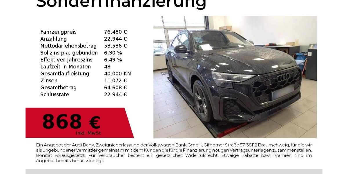Audi Q8 21.500 km 76.480 &euro; Lauf an der Pegnitz 91207
