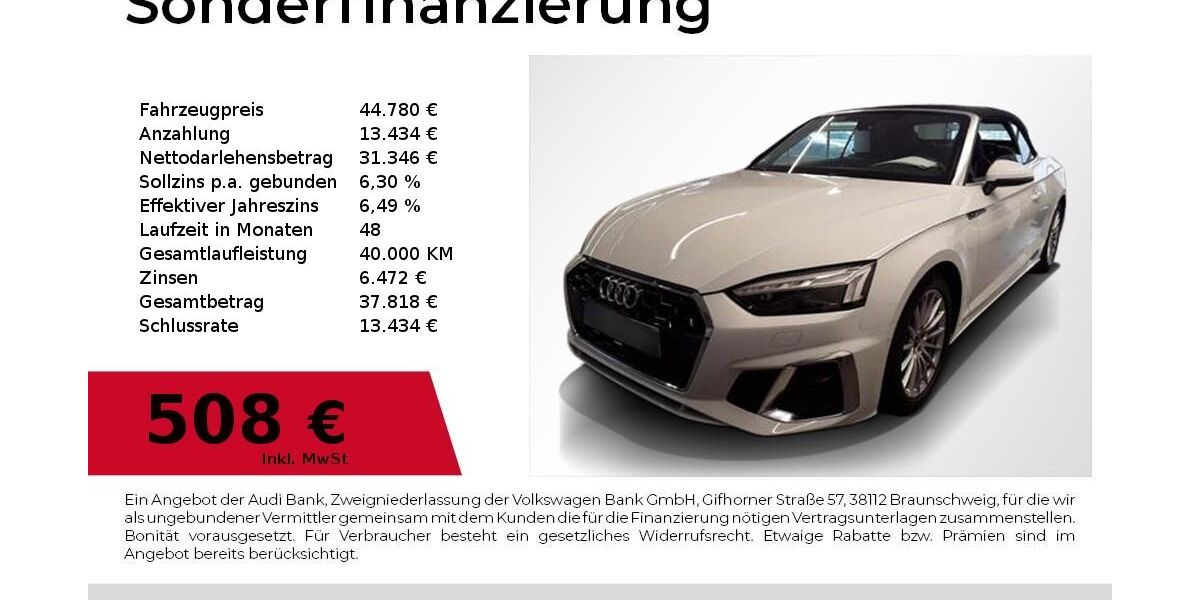 Audi A5 38.200 km 43.480 &euro; Nürnberg 90411