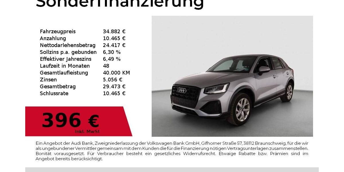 Audi Q2 29.400 km 30.680 &euro; Nürnberg 90411