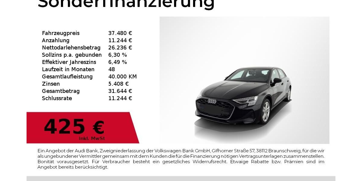 Audi A3 4.000 km 36.440 &euro; Nürnberg 90411