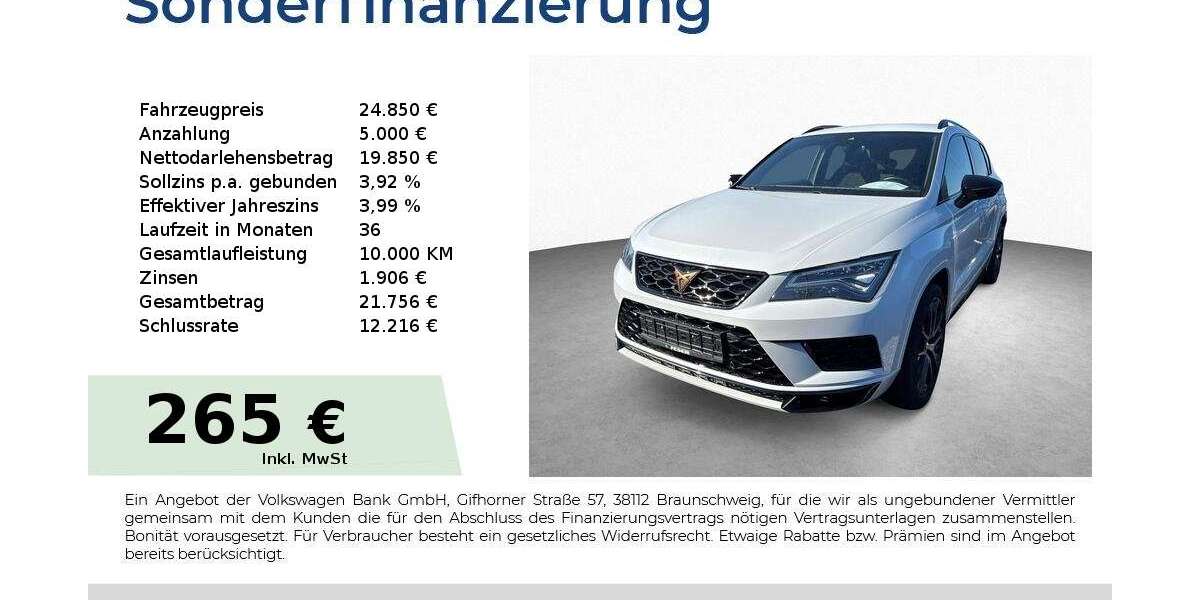Cupra Ateca 70.100 km 24.850 &euro; Schwabach 91126