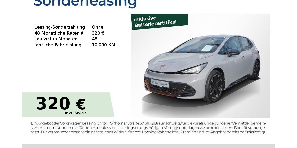 Cupra Born 34.600 km 23.480 &euro; Fürth 90763