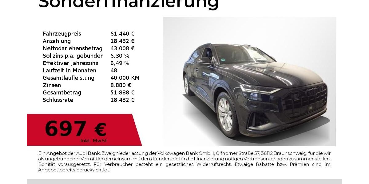 Audi Q8 51.600 km 60.880 &euro; Nürnberg 90411