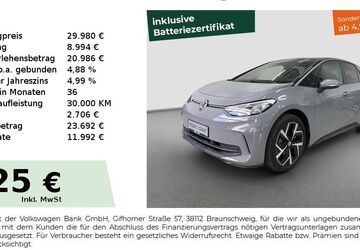 VW ID.3 18.702 km 29.680 &euro; Fürth 90763