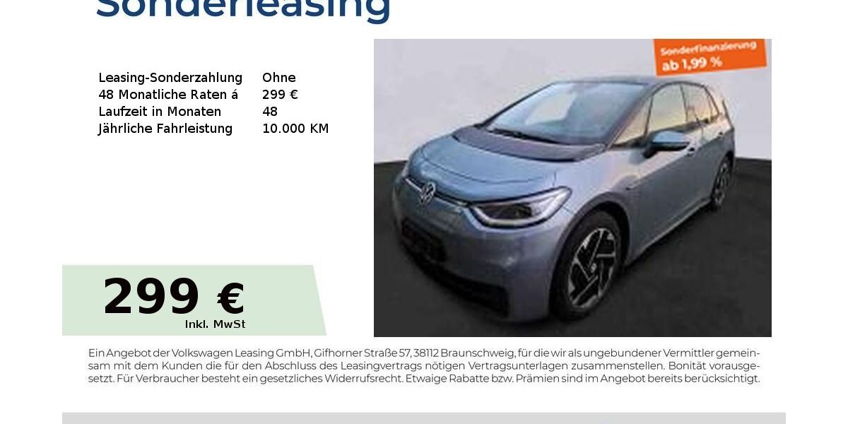 VW ID.3 52.794 km 23.403 &euro; Nürnberg 90411