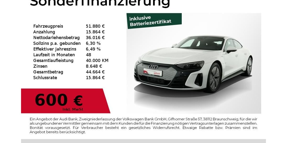Audi e-tron GT 19.500 km 49.480 &euro; Nürnberg 90411
