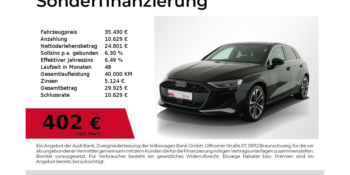 Audi A3 28.830 km 34.980 &euro; Nürnberg 90411