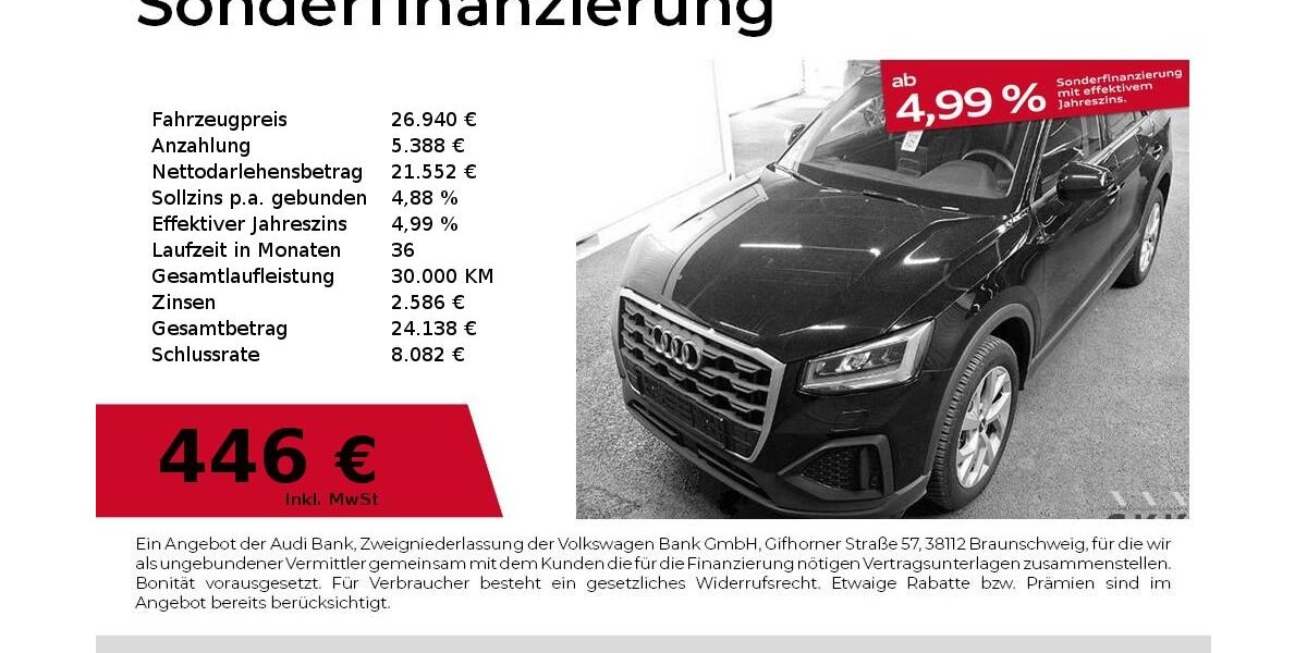 Audi Q2 22.230 km 26.940 &euro; Nürnberg 90441