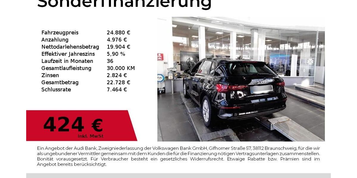 Audi A3 32.468 km 24.880 &euro; Nürnberg 90441