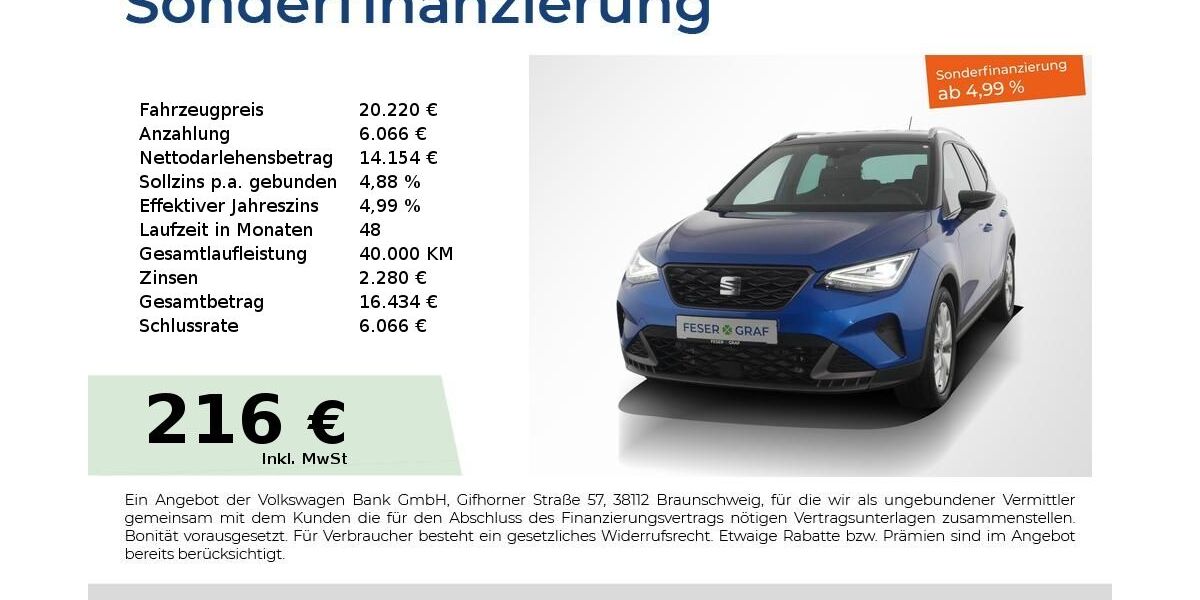 Seat Arona 34.950 km 20.220 &euro; Nürnberg 90441