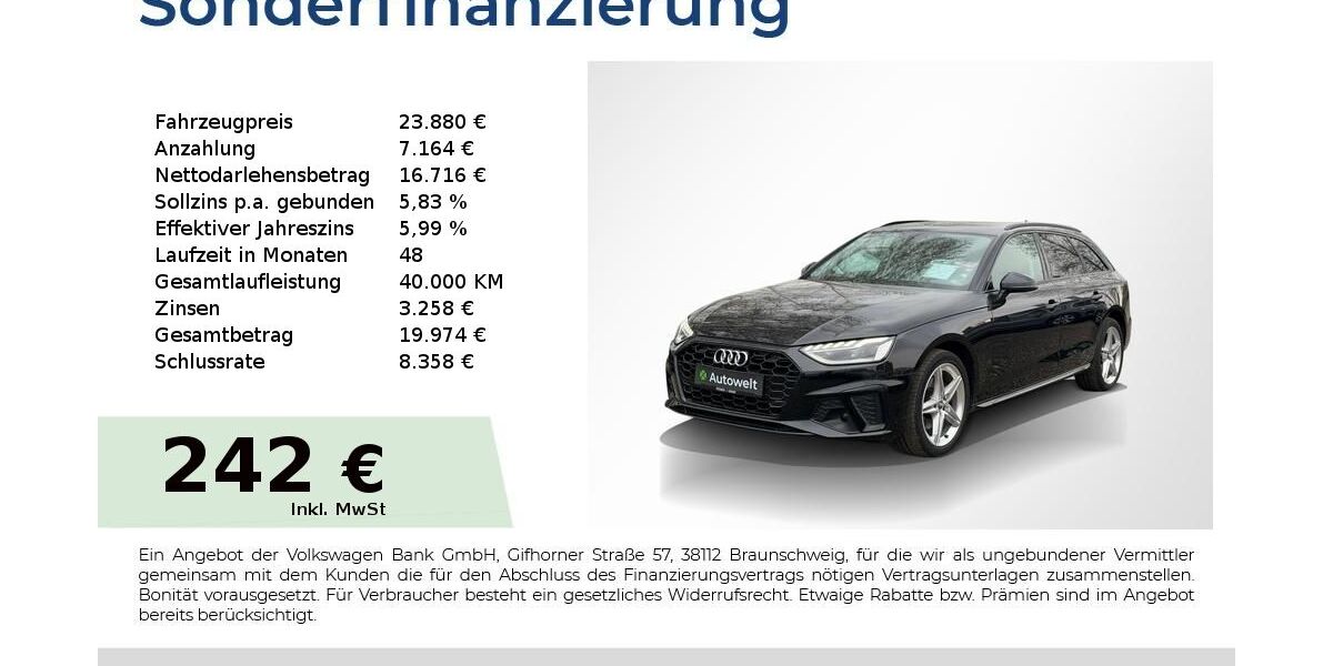 Audi A4 133.350 km 23.880 &euro; Nürnberg 90431