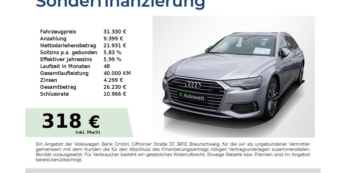 Audi A6 84.150 km 31.330 &euro; Nürnberg 90431