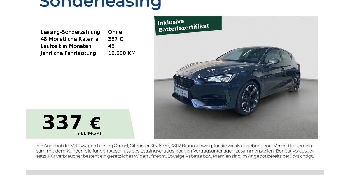 Cupra Leon 32.400 km 25.980 &euro; Fürth 90763