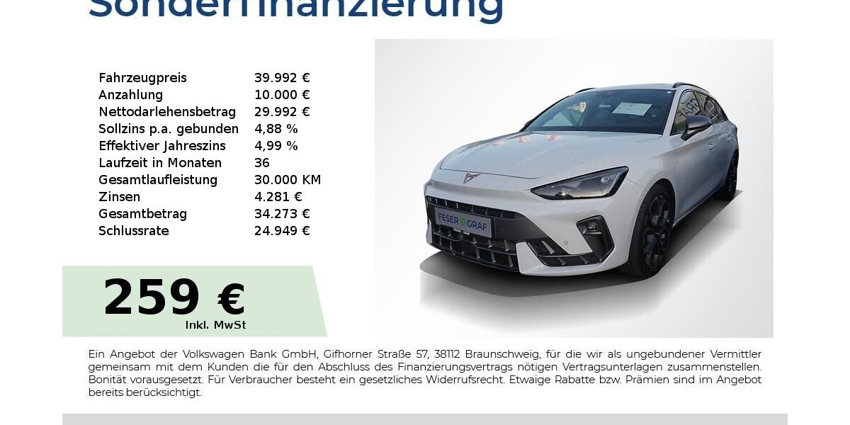 Cupra Leon 17.500 km 37.604 &euro; Lauf an der Pegnitz 91207