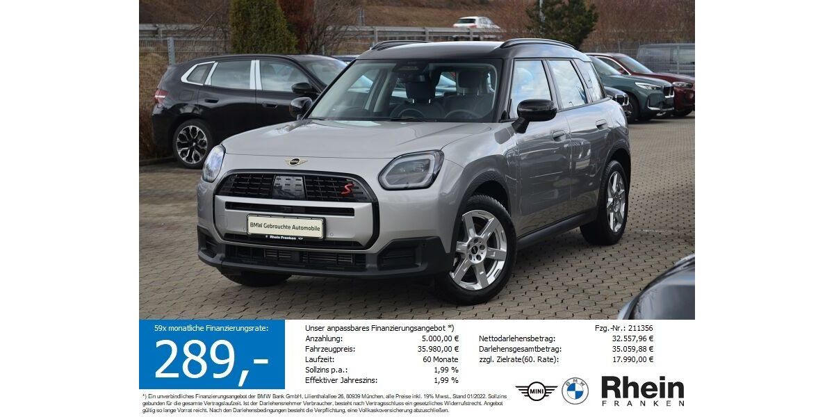 Mini Countryman S (Cooper) 25.362 km 34.860 &euro; Lauf an der Pegnitz 91207