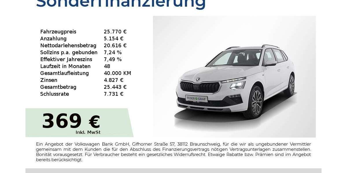 Skoda Kamiq 9.900 km 25.770 &euro; Nürnberg 90441