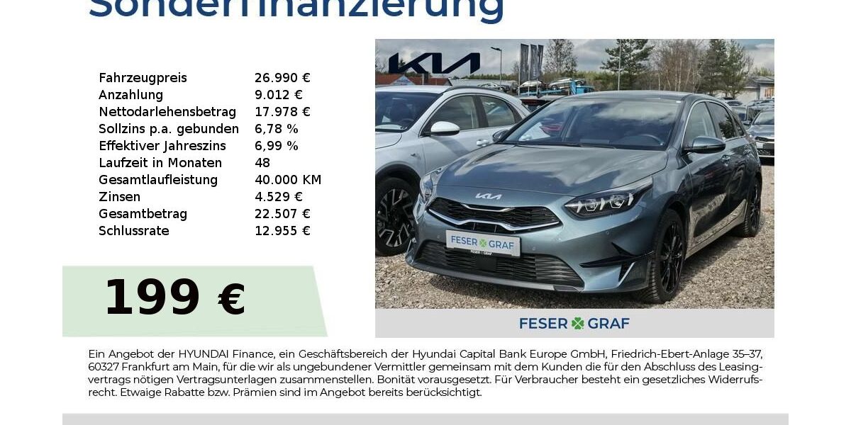Kia ceed / Ceed 19.502 km 26.990 &euro; Roth 91154