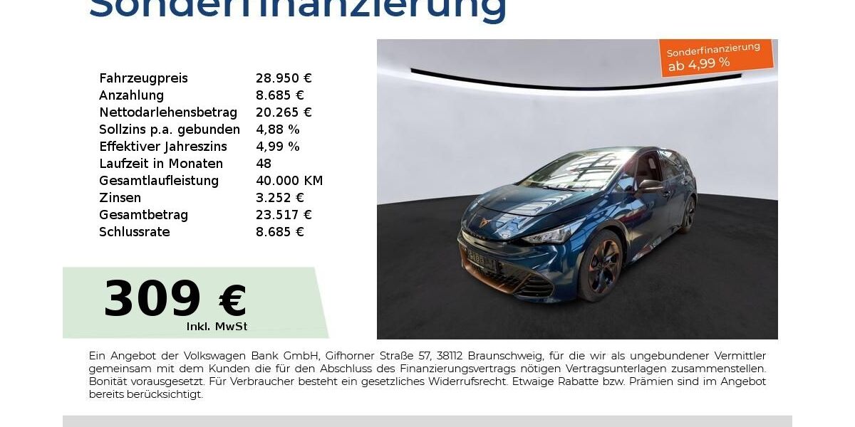 Cupra Born 6.950 km 28.950 &euro; Nürnberg 90441