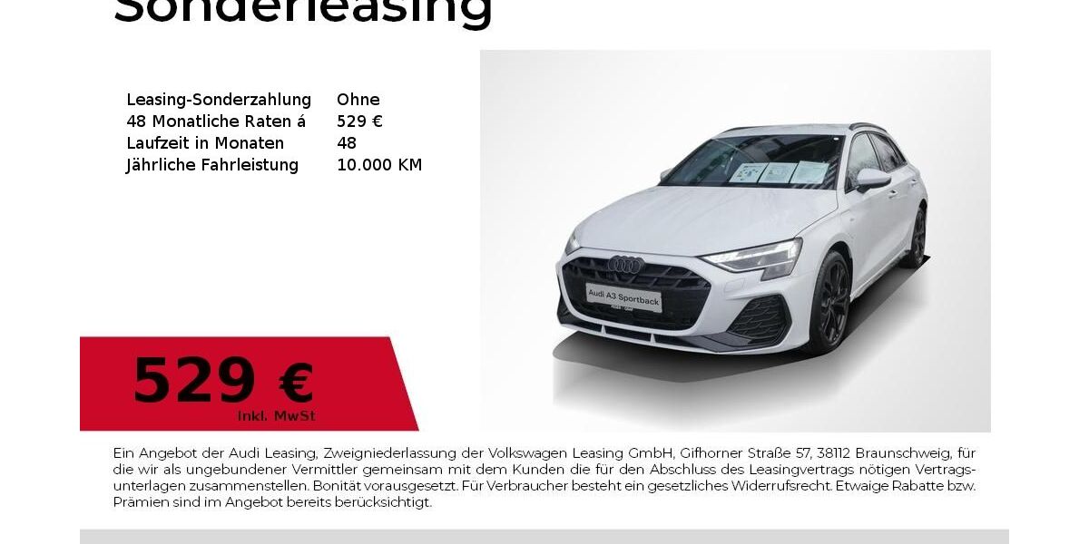 Audi A3 6.000 km 46.890 &euro; Erlangen 91058