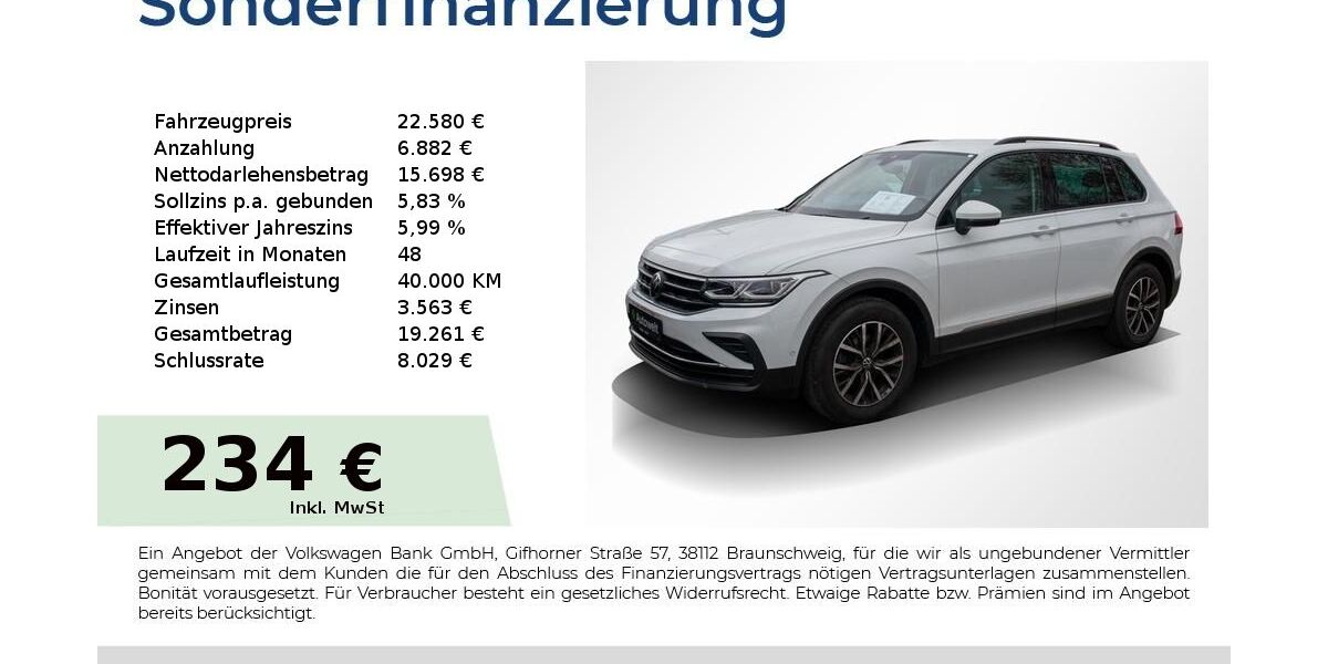 VW Tiguan 106.950 km 22.580 &euro; Nürnberg 90431