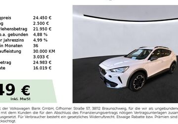 Cupra Formentor 29.150 km 24.450 &euro; Lauf an der Pegnitz 91207