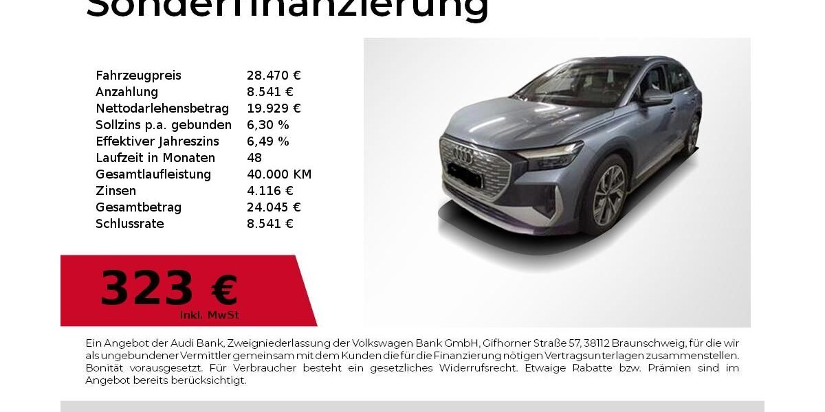 Audi Q4 e-tron 80.950 km 28.470 &euro; Höchstadt an der Aisch 91315