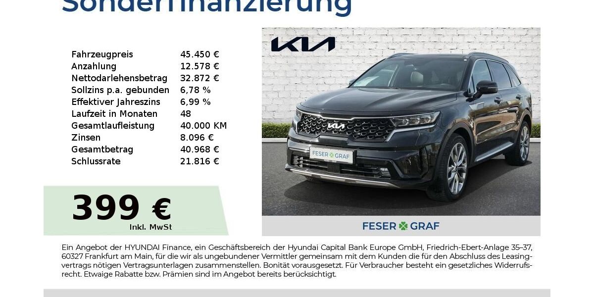 Kia Sorento 27.196 km 45.450 &euro; Schwabach 91126