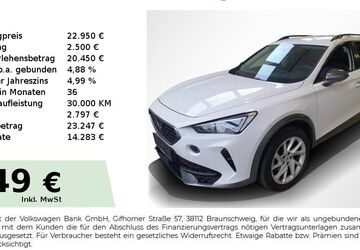 Cupra Formentor 39.650 km 22.950 &euro; Lauf an der Pegnitz 91207