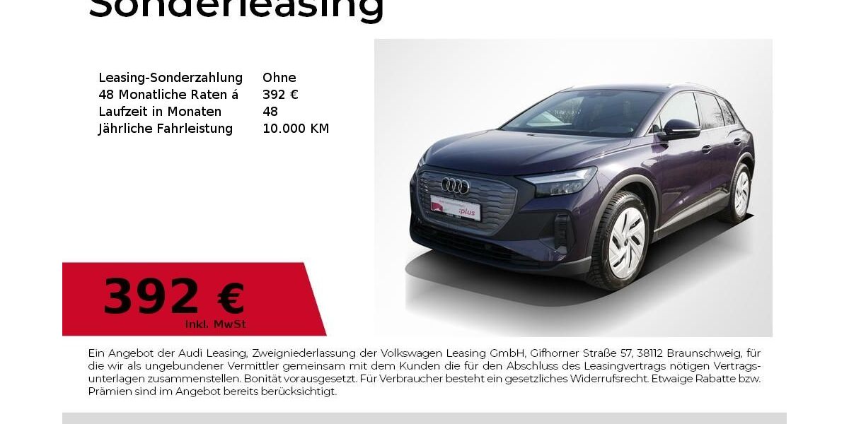 Audi Q4 e-tron 5.081 km 42.440 &euro; Erlangen 91058