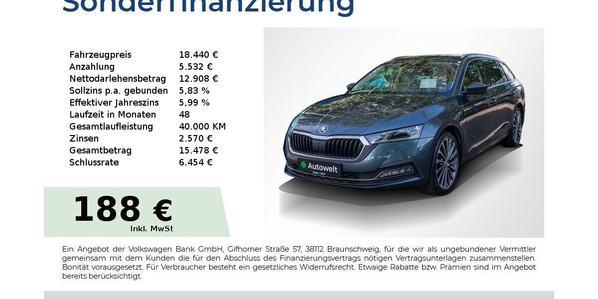Skoda Octavia 121.600 km 15.980 &euro; Nürnberg 90431