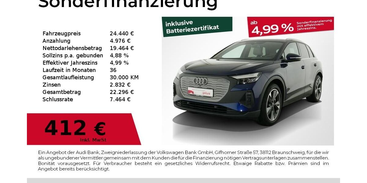 Audi Q4 e-tron 90.204 km 24.440 &euro; Nürnberg 90441
