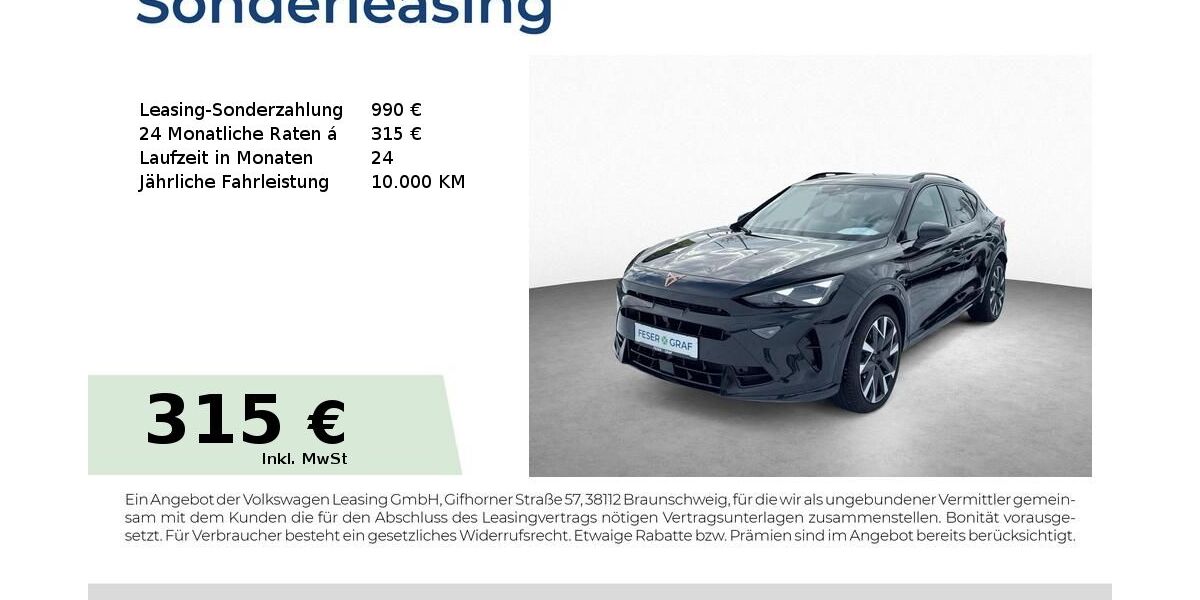 Cupra Formentor 22.200 km 42.950 &euro; Schwabach 91126