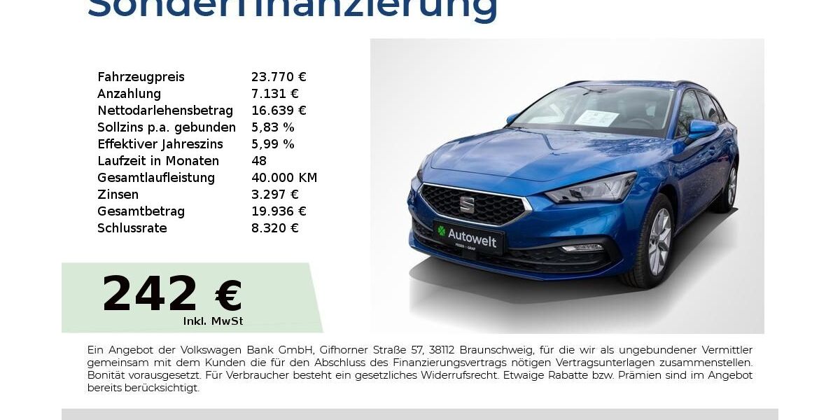 Seat Leon 21.350 km 23.770 &euro; Nürnberg 90431