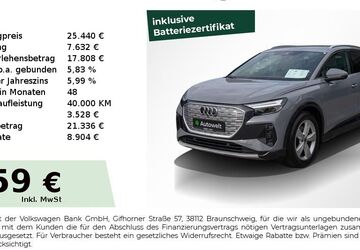 Audi Q4 e-tron 119.850 km 24.440 &euro; Nürnberg 90431
