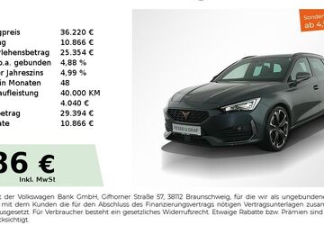 Cupra Leon 37.350 km 36.220 &euro; Nürnberg 90441
