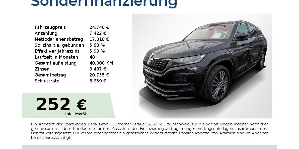 Skoda Kodiaq 124.800 km 23.980 &euro; Nürnberg 90431