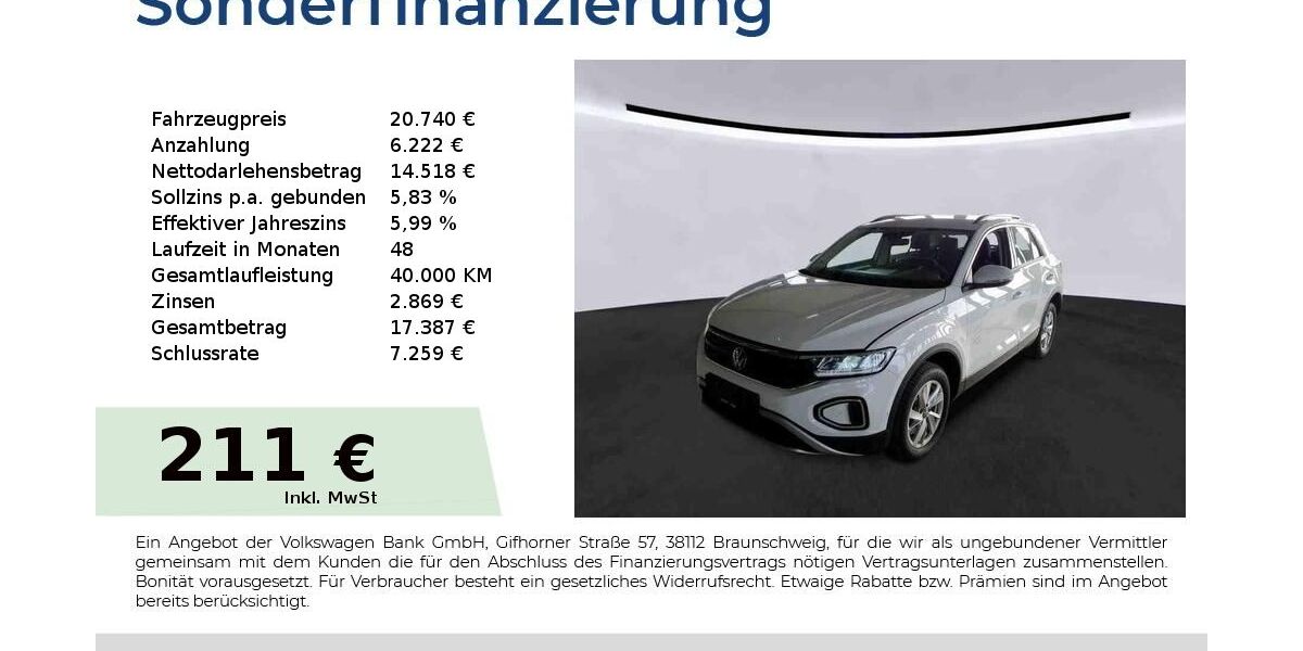 VW T-Roc 120.250 km 20.740 &euro; Nürnberg 90431