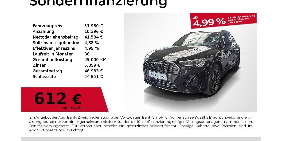 Audi Q3 6.500 km 51.980 &euro; Fürth 90763