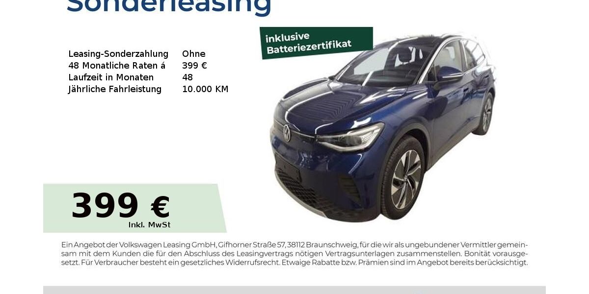 VW ID.4 17.737 km 39.604 &euro; Nürnberg 90411