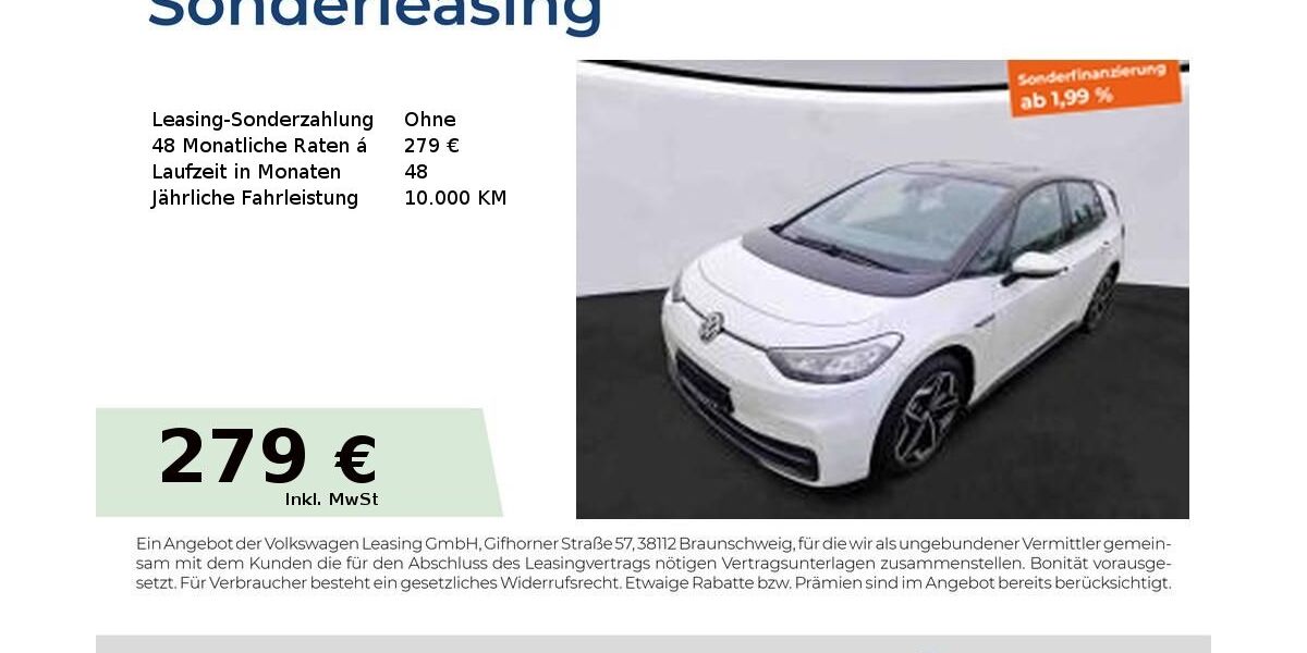 VW ID.3 27.963 km 20.903 &euro; Nürnberg 90411