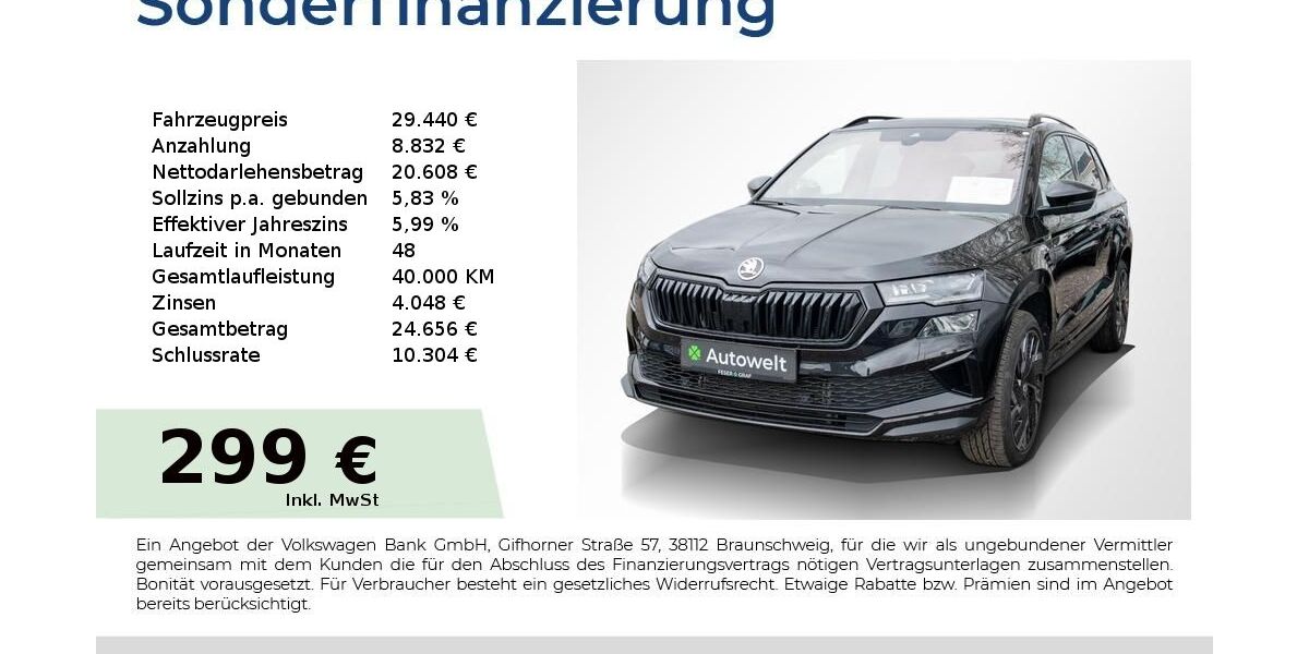 Skoda Karoq 63.250 km 29.440 &euro; Nürnberg 90431
